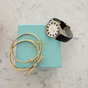Kate Spade Polka Dot Watch and Bracelets